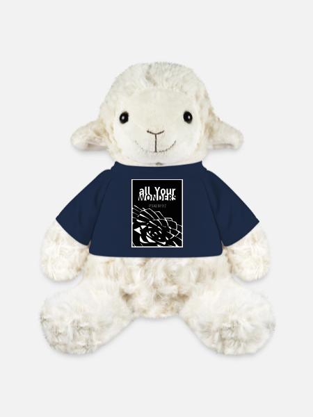 toutes VOS merveilles Araucaria blanc - Mouton en peluche Annika MiniFeet® - bleu marine