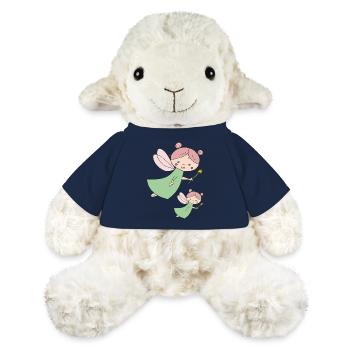 Fée grande et petite - Mouton en peluche Annika MiniFeet® - bleu marine - Devant