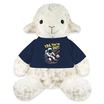 Astéroïde R4 2032 - Défense spatiale - Mouton en peluche Annika MiniFeet® - bleu marine - Devant
