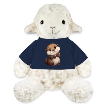 Mignon bébé loutre - Mouton en peluche Annika MiniFeet® - bleu marine - Devant