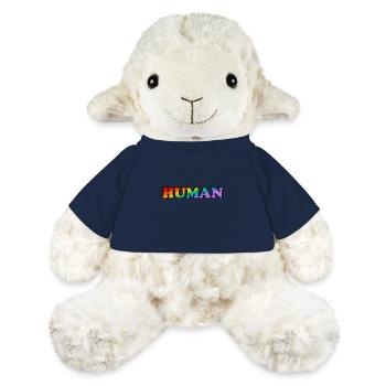 Menschlicher Regenbogentext LGBTQ-Stolz - MiniFeet® Schaf Annika - French Navy - Vorne