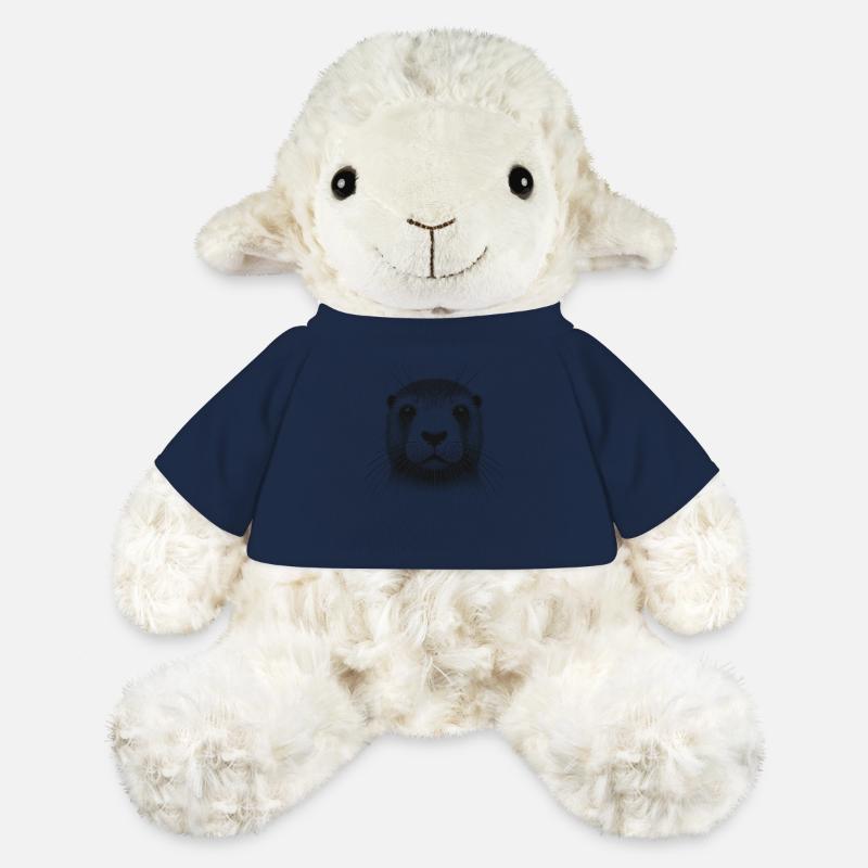 Loutre de rivière eurasienne - Mouton en peluche Annika MiniFeet® - bleu marine