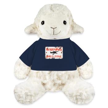 Sign Design - WARNING. WILD ZONE. - MiniFeet® Sheep Annika - french navy - Front