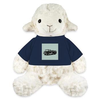 Camion de pompiers : rapide, fort et en action - Mouton en peluche Annika MiniFeet® - bleu marine - Devant