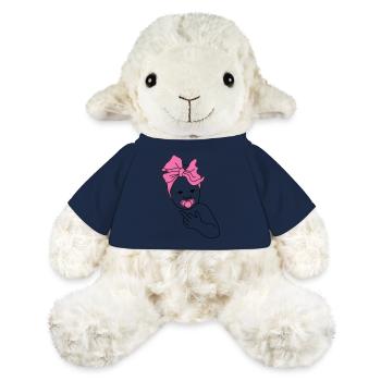 baby middlefinger pink - MiniFeet® Schaf Annika - French Navy - Vorne