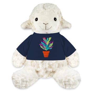 Bunte Zimmerpflanze. Künstlerische Topfpflanze. - MiniFeet® Schaf Annika - French Navy - Vorne