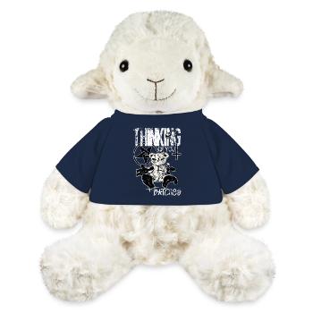 Ours vaudou - Mouton en peluche Annika MiniFeet® - bleu marine - Devant