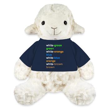 RJ45 Network Technology Color Assignment according to T568A - MiniFeet® Sheep Annika - french navy - Front