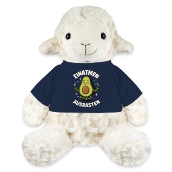 Inhale Freak Out Avocado Meditation Yoga Saying - MiniFeet® Sheep Annika - french navy - Front