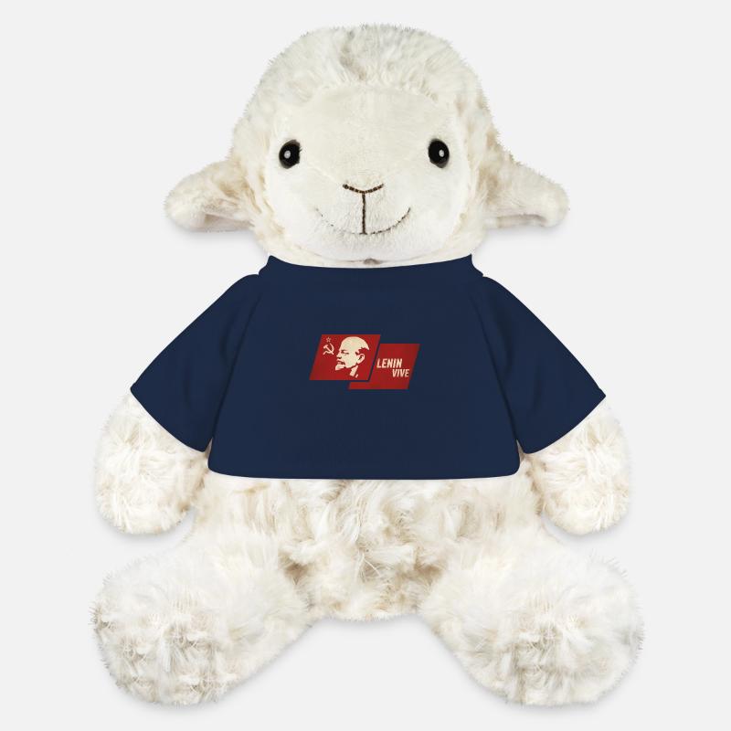 Drapeau de la vie de Lénine - Mouton en peluche Annika MiniFeet® - bleu marine