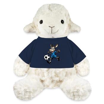 Football à âne (bleu) - Mouton en peluche Annika MiniFeet® - bleu marine - Devant