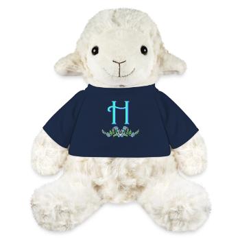 fleur bleue h - Mouton en peluche Annika MiniFeet® - bleu marine - Devant