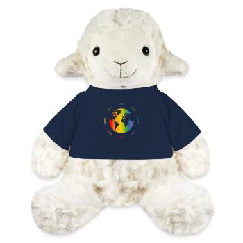 Regenbogen Weltkugel Love world - MiniFeet® Schaf Annika - French Navy - Vorne