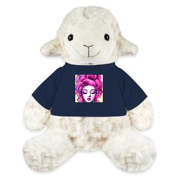 Cool Girl Magenta Hair Pop Art Freaky Art - MiniFeet® Sheep Annika - french navy - Front