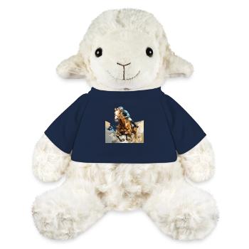 Courses hippiques : sport, divertissement et tradition - Mouton en peluche Annika MiniFeet® - bleu marine - Devant