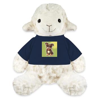 Dessin animé de chien 8 - Mouton en peluche Annika MiniFeet® - bleu marine - Devant