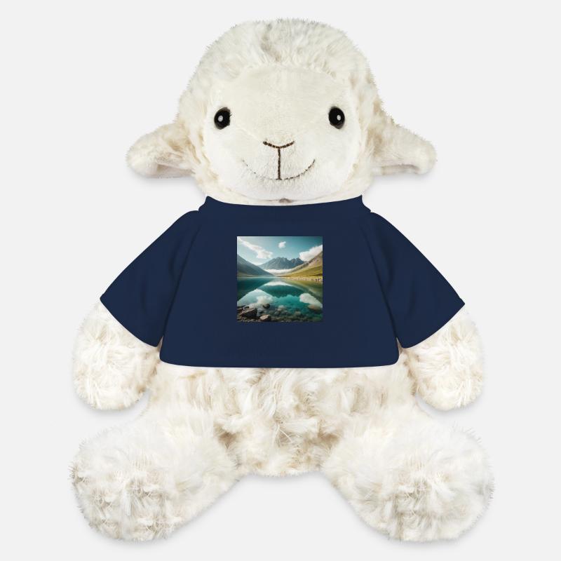 Bergsee mit wunderschöner Reflektion - MiniFeet® Schaf Annika - French Navy