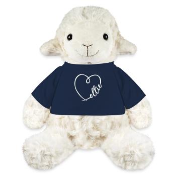 Ellie Name Calligraphy Heart - MiniFeet® Sheep Annika - french navy - Front