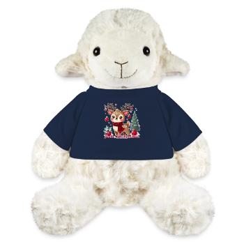Renne avec décorations de Noël - Joyeux Noël - Mouton en peluche Annika MiniFeet® - bleu marine - Devant