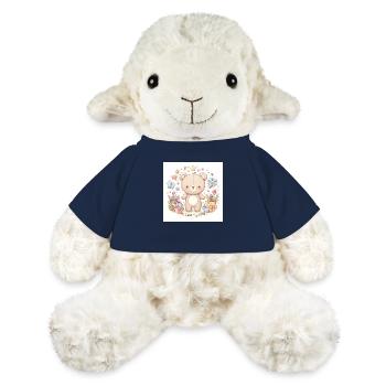Süßer Bär mit Blumen - MiniFeet® Schaf Annika - French Navy - Vorne