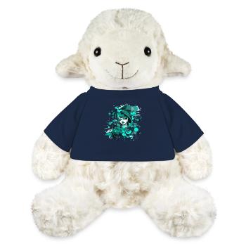 Beautiful female paint art Face colorful woman - MiniFeet® Sheep Annika - french navy - Front