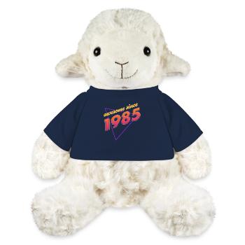 Rétro - Awesome since 1985 - Mouton en peluche Annika MiniFeet® - bleu marine - Devant