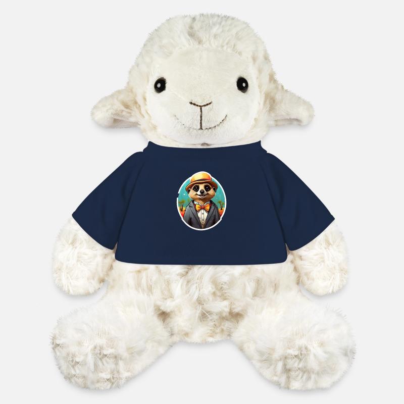 Drôle Bande Dessinée Suricate - Mouton en peluche Annika MiniFeet® - bleu marine