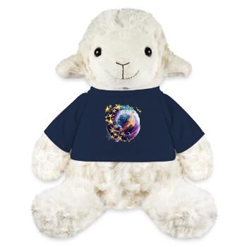 Funkelnde Sterne in der Dunkelheit - MiniFeet® Schaf Annika - French Navy - Vorne