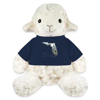Capitole de l’État de Floride en Floride Carte FL - Mouton en peluche Annika MiniFeet® - bleu marine - Devant