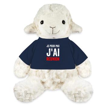 Je peux pas jai reunion - Mouton en peluche Annika MiniFeet® - bleu marine - Devant