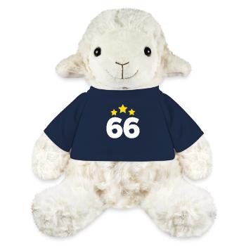66 Years Star - 66th Anniversary Gift - MiniFeet® Sheep Annika - french navy - Front