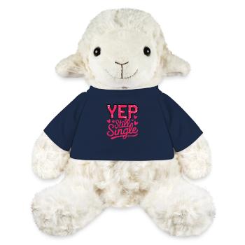 Yep still Single – Anti Valentine's Day Saying Design - MiniFeet® Sheep Annika - french navy - Front