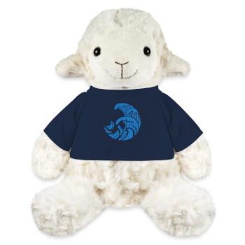 Conception des vagues bleues - Mouton en peluche Annika MiniFeet® - bleu marine - Devant