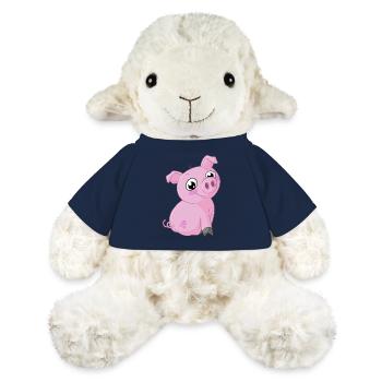 porc de bande dessinée douce - Mouton en peluche Annika MiniFeet® - bleu marine - Devant