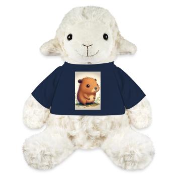 Capybara capybara capybaras animal doux - Mouton en peluche Annika MiniFeet® - bleu marine - Devant