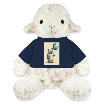 Katze Kätzchen Kater Tier Katzen Ballon - MiniFeet® Schaf Annika - French Navy - Vorne