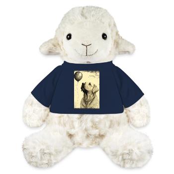 Ballon pour chien Labrador - Mouton en peluche Annika MiniFeet® - bleu marine - Devant