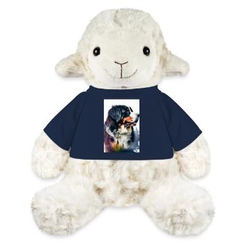 Bouvier Bernois Chien Aquarelle Chien - Mouton en peluche Annika MiniFeet® - bleu marine - Devant