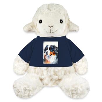 Aquarelle de chien de montagne bernois - Mouton en peluche Annika MiniFeet® - bleu marine - Devant