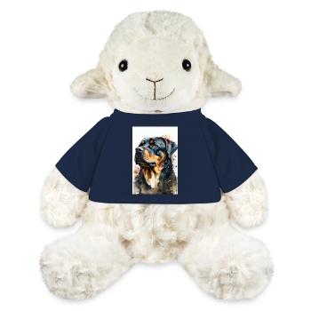 Rottweiler Hund Watercolor Dog - MiniFeet® Sheep Annika - french navy - Front