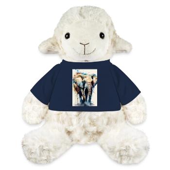 Elephant Animal Elephant Zoo Watercolor Animal - MiniFeet® Sheep Annika - french navy - Front