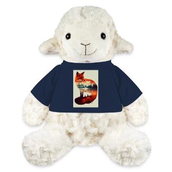 Fox Foxes Animal Forest - Mouton en peluche Annika MiniFeet® - bleu marine - Devant