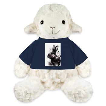 Lapin lapin animal de compagnie lapin lapin noir et blanc - Mouton en peluche Annika MiniFeet® - bleu marine - Devant