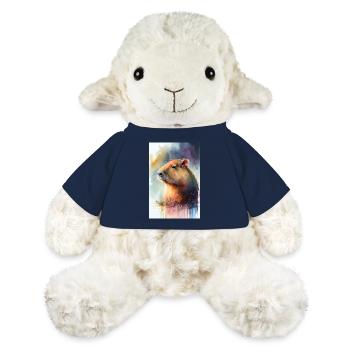 Capybara Capybara Rodent Animal Watercolor - MiniFeet® Sheep Annika - french navy - Front