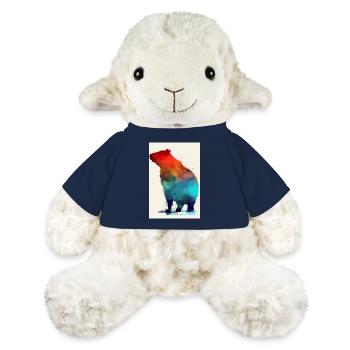 Capybara Capybara Rodent Animal Watercolor - MiniFeet® Sheep Annika - french navy - Front