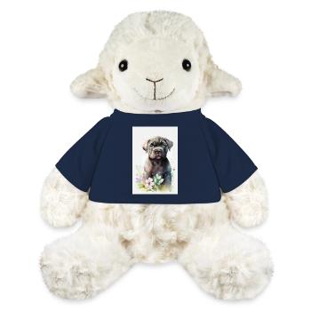 Cane Corso Chien Aquarelle - Mouton en peluche Annika MiniFeet® - bleu marine - Devant