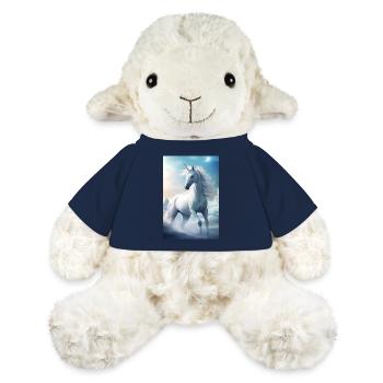 Licorne Licornes Conte de fées Neige magique - Mouton en peluche Annika MiniFeet® - bleu marine - Devant