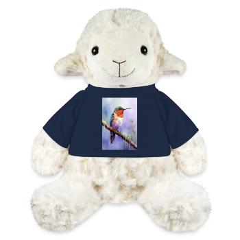 Hummingbird Hummingbird Bird Hummingbird Animal Watercolor - MiniFeet® Sheep Annika - french navy - Front