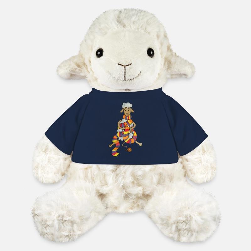 Süßes Schaaf stricken häkeln Wolle - MiniFeet® Schaf Annika - French Navy