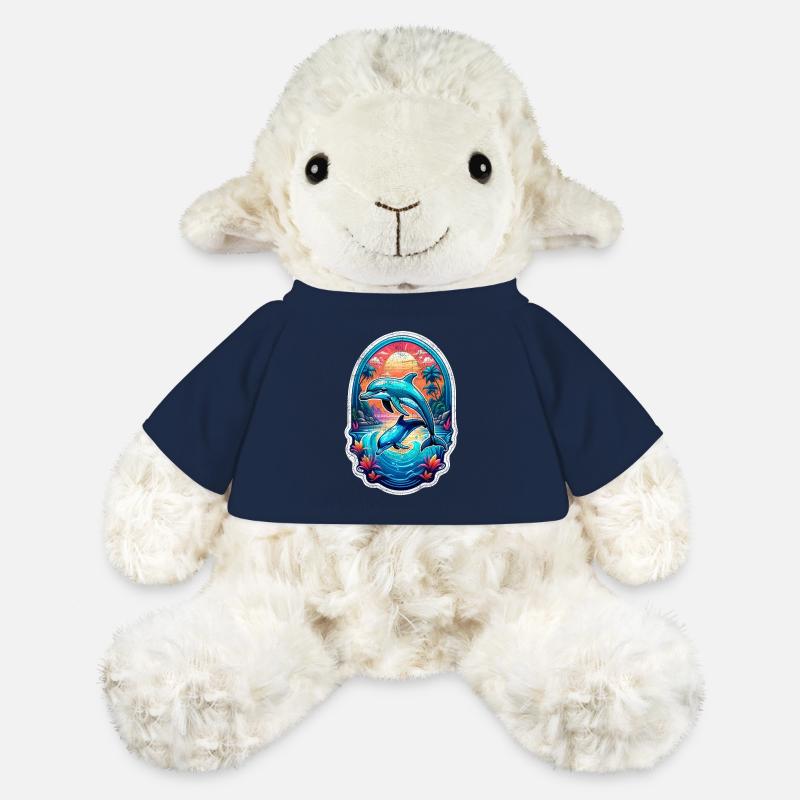 Delfin & Ozean - MiniFeet® Schaf Annika - French Navy